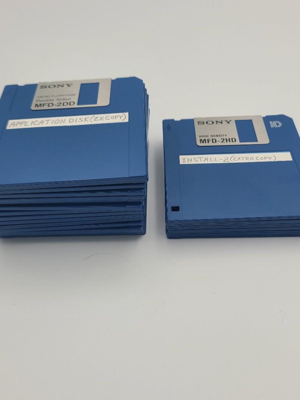 Lot of 22 Sony 3.5” Floppy Micro Floppydisk Double Sided 6 MFD-2HD 16 MFD-2DD